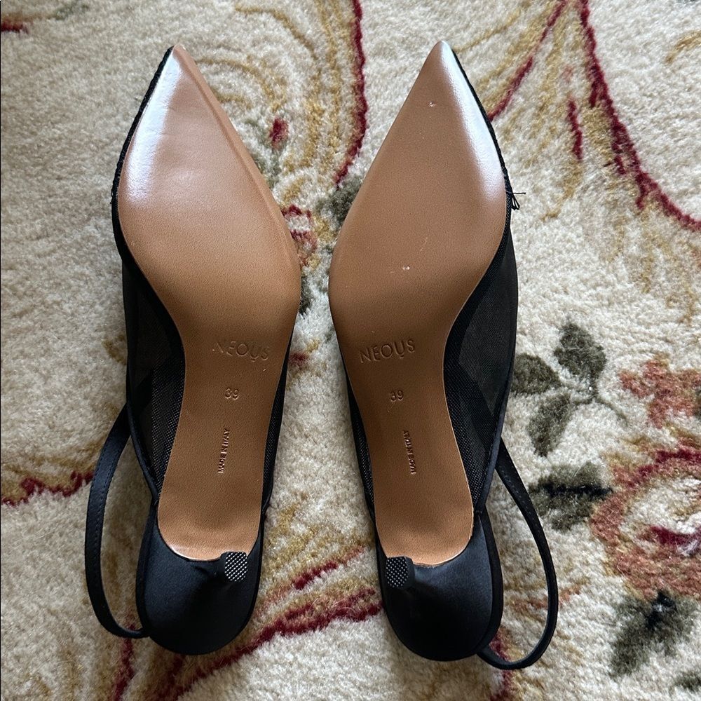 Neous Black Irene Slingback Pumps 40 size 39 - Picture 5 of 5